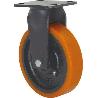 RUEDA FIJA  17GT150-HUB HIERRO-POLIUR.NARANJA EJE BOLAS