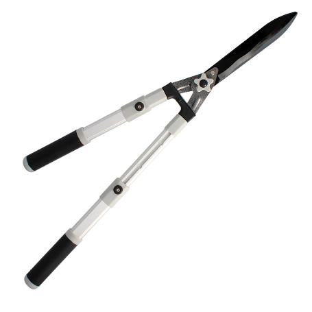 TIJERAS PODAR SETOS 2 MANOS ALUMINIO TELESCOPICAS, HOJAS ACERO ANTIADHERENTE, MANGO TPR, AJUSTE CORTE,