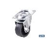 RUEDA GOMA/GRIS PLACA Ø40X18MM VENTA UNITARIA