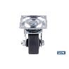 RUEDA GOMA/GRIS PLACA Ø40X18MM VENTA UNITARIA