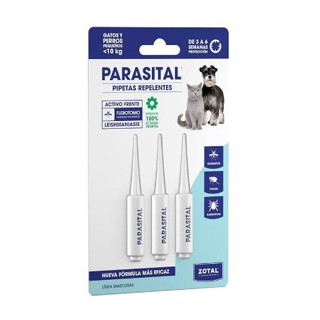 ZOTAL PARASITAL PIPETA PERROS PEQUEÑOS Y GATOS (BLISTER 3X1.25ML)  72520108