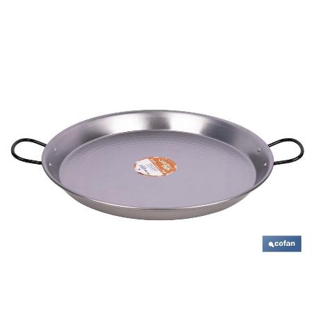 PAELLERA ACERO PULIDA Ø30CM
