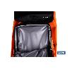CARRO DE LA COMPRA NARANJA Y NEGRO ABATIBLE DE ALUMINIO CON 6 RUEDAS GIRATORIAS 53 L