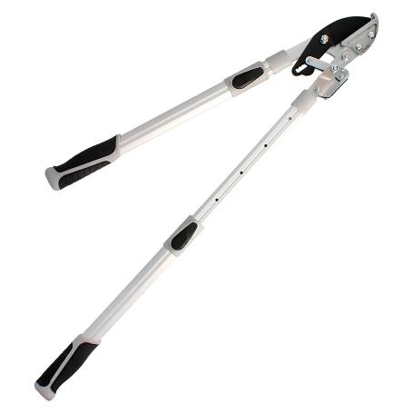 TIJERAS PODAR 2 MANOS YUNQUE. TELESCOPICA DE 68 A 95 CM. MANGO ALUMINIO MULTIPLICADOR FUERZA, CORTE Ø 35 MM. EMPUÑA