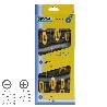JUEGO DESTORNILLADORES ACERO CROMO VANADIO 7 PIEZAS CON MANGO BIMATERIAL