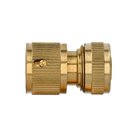 CONECTOR MANGUERA CON FUNCIÓN STOP FABRICADO EN LATON  1/2 HEMBRA, ADAPTADOR GRIFO, CONECTOR GRIFO A CONECTOR RAPID