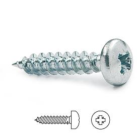 TORNILLO ROSCA MADERA CABEZA REDONDA POZ LARGO 40MM DIÁMETRO 4.5MM (CIENTOS 500)
