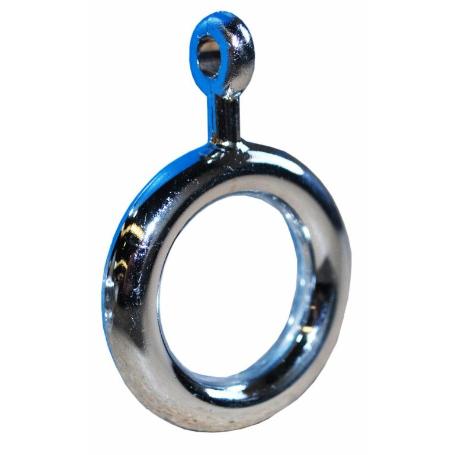 ANILLA VISILLO CON ENGANCHE 16 MM CROMO  1600401