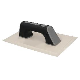 LLANA / TALOCHA CON MANGO DE PLASTICO ABS BORDE FLEXIBLE. ESPECIAL LECHADAS. BASE 30,50 X 14 CM. MANGO LIGERO Y ERG