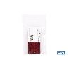CATADIÓPTRICO RECTANGULAR ROJO 106 X 50 MM CON AGUJERO SIN TORNILLO CON ADHESIVO