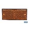 CATADIÓPTRICO RECTANGULAR ÁMBAR 106 X 50 MM CON AGUJERO SIN TORNILLO CON ADHESIVO