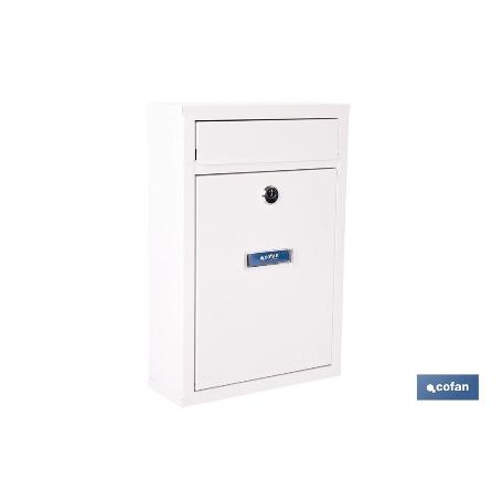 BUZÓN CORREO EXTERIOR BLANCO MODELO LETTER 320X215X85MM