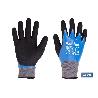 GUANTE IMPREGNADO SANDY DOBLE CAPA DE NITRILO AZUL TALLA 10   CAJA 12 UNID.