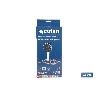 KIT DE DUCHA REDONDA CROMADO CON 3 FUNCIONES 125 X 280 MM