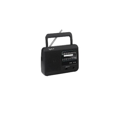 RADIO PORTATIL AM/FM PILAS/RED NEGRO