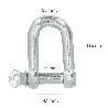 GRILLETE RECTO GALVANIZADO 25 MM. 1 USO DOMESTICO
