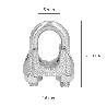SUJETACABLES GALVANIZADO 5 MM. 3/16 USO DOMESTICO