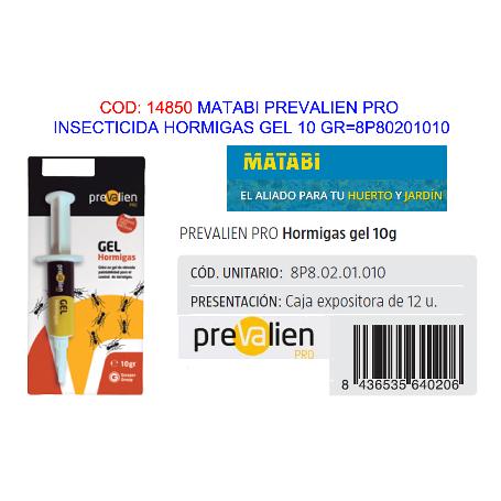 PREVALIEN PRO HORMIGAS GEL 10 GRM MATABI