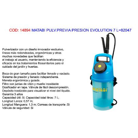 PULVERIZADOR EVOLUTION-7 82047 MATABI