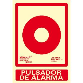 CARTEL B00111 PULSADOR ALARMA
