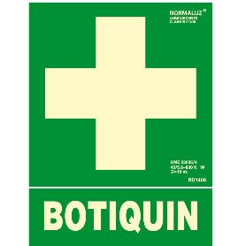SEÑAL BOTIQUIN PVC 0,7MM CLASE B 224X300MM