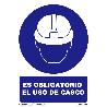 SEÑAL OBLIG USO CASCO PVC 0,7MM 210X300MM RD20000