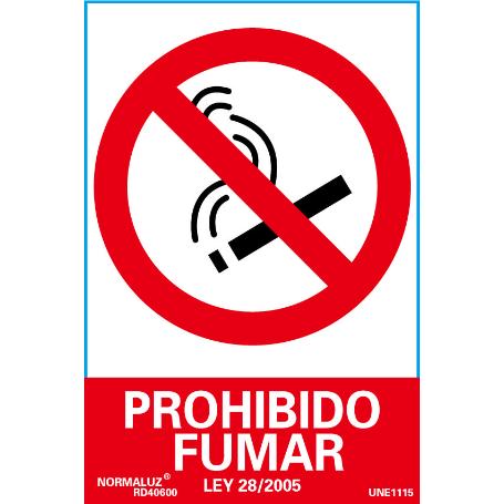 CARTEL 300*210 RD40000 PROHIBIDO FUMAR