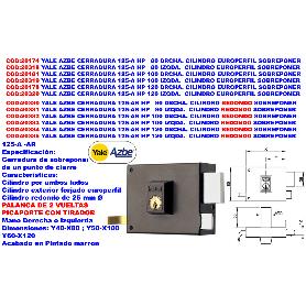 CERRADURA AZBE 125A 120 DH HP
