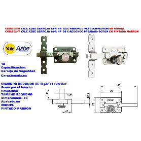 CERROJO AZBE 18 - 80 HP