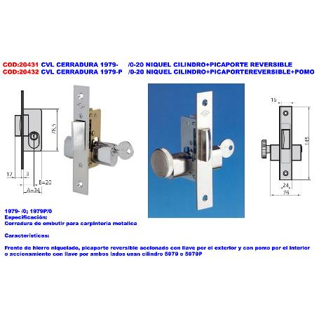 CERRADURA CVL 1979P/0