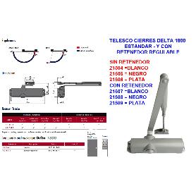 CIERRAPUERTAS DELTA 1800 AS 1859T NEGRO TELESCO