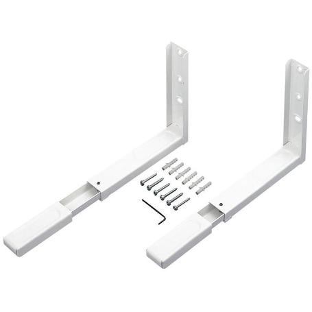 SOPORTE MURAL ABATIBLE. ACERO PINTADO. PARA MICROONDAS Y BALDA. 40 KG - AMIG ACABADO BLANCO ACABADO BLANCO