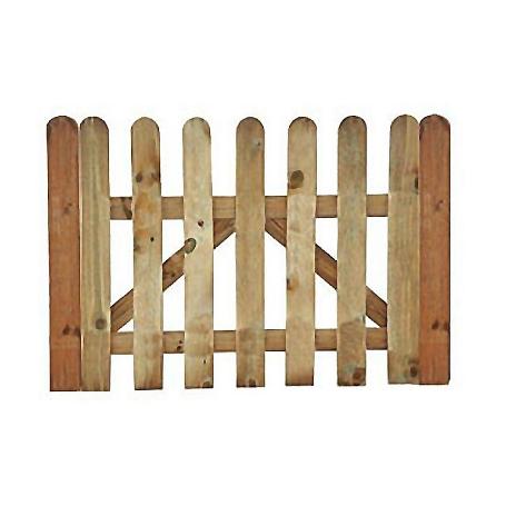 PUERTA VALLA CLASICA 100X80CM. PINO CON HERRAJE