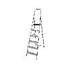 ESCALERA ALUMINIO 8 PELDAÑOS HOGAR EN131