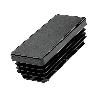 CANTONERA RECTANGULAR 15X30MM INTERIOR NEGRA