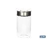 FRASCO BOROSILICATO+ACERO MODELO CICER 1000 ML 18.5 X 10 CM