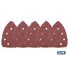 HOJA DE LIJADO LIJADORA MOUSE 7 AGUJEROS 100 X 140 MM G 80   CAJA 5 UNID.