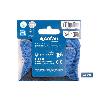 GUANTE IMPREGNADO CON PUNTOS AZULES DE NITRILO TALLA 7   CAJA 12 UNID.