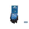 GUANTE IMPREGNADO SANDY DOBLE CAPA DE NITRILO AZUL TALLA 9   CAJA 12 UNID.