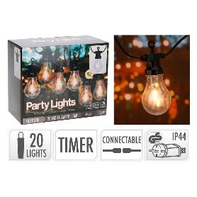 GUIRNALDA 20 BOMBILLAS LED A60 CALIDA FILAMENTO LE22000260
