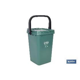 CONTENEDOR VERDE PARA VIDRIO  25L.