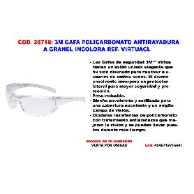 3M FINST GAFA POLICARBONATO ANTIRAYADURA INCOLORA VIRTUACL 71512