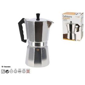 9 TAZAS CAFETERA ALUMINIO EXPRES 450 ML APTA PARA INDUCCION,GAS,VITRO,ELECTRICIDAD