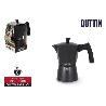 6 TAZAS CAFETERA ITALIANA EXPRESO PARA INDUCCION NEGRA DARKBLACK QUTTIN