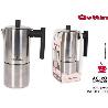 4 TAZAS CAFETERA INOXIDABLE ITALIANA APTA PARA INDUCCION TOWER QUTTIN