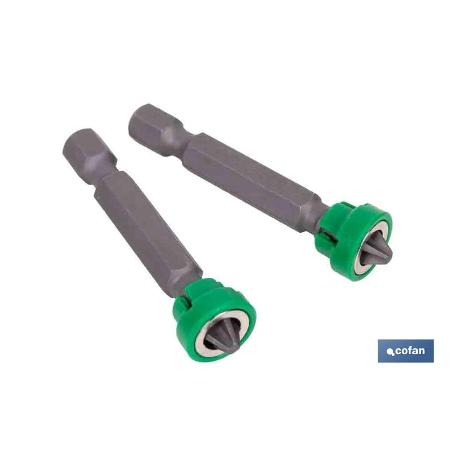 SET 2 PUNTAS 1/4 C/MAGNETISMO PH-2