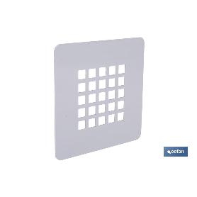 REJILLA DE DUCHA DE ACERO INOXIDABLE CEPILLADO 125 X 125 MM