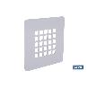 REJILLA DE DUCHA DE ACERO INOXIDABLE CEPILLADO 125 X 125 MM