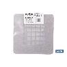 REJILLA DE DUCHA DE ACERO INOXIDABLE CEPILLADO 125 X 125 MM