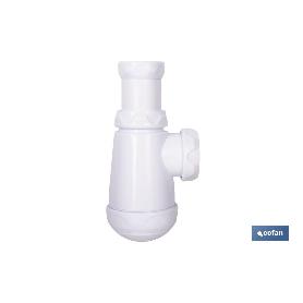 SIFÓN DE BOTELLA CON SALIDA Ø32-40 MM Y RACOR 1 1/4
